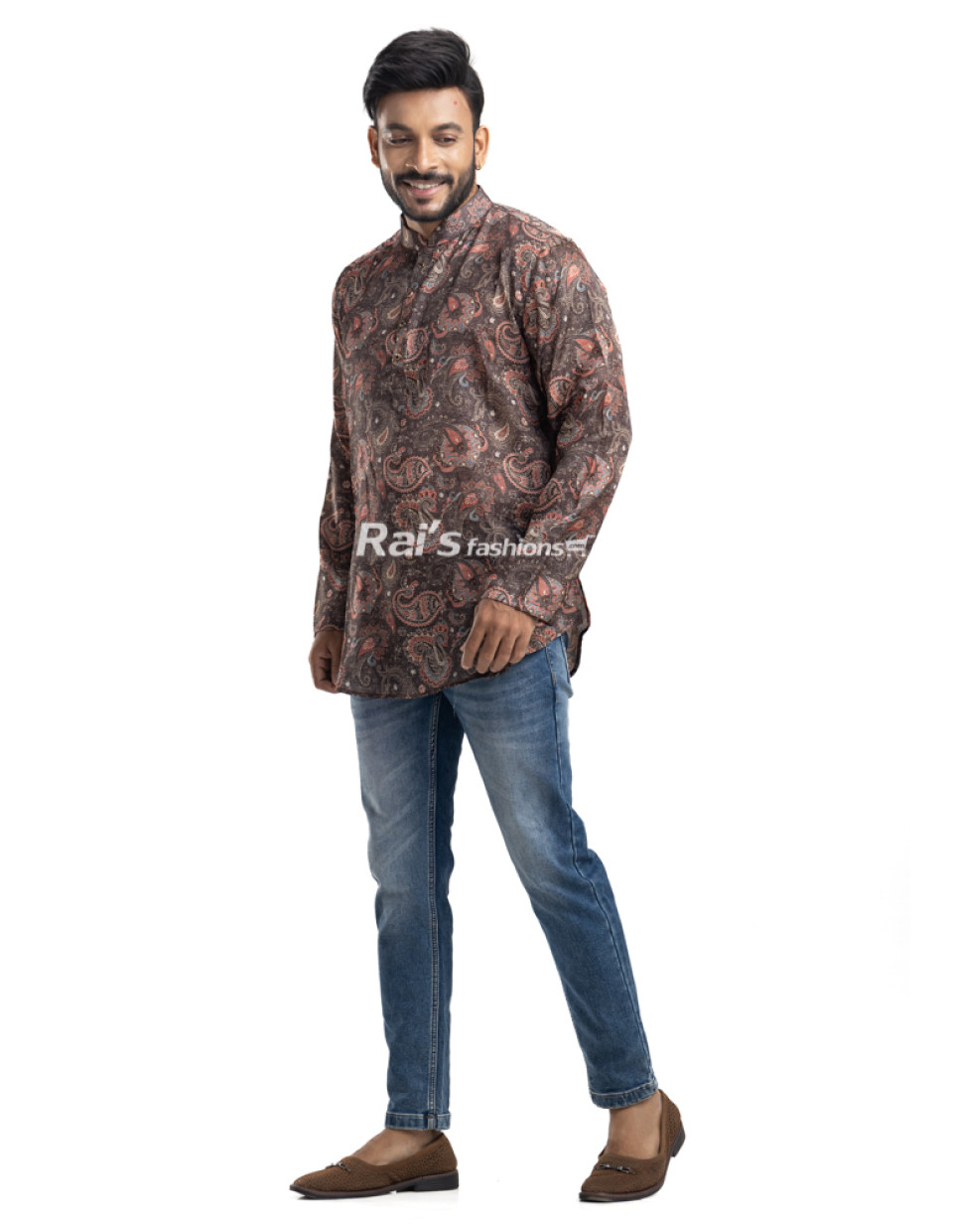 Silk Ajrak Printed Short Kurta (KRP5) Silk Ajrak Printed Short Kurta (KRP5)